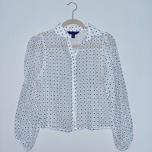 Zara puff sleeve blouse